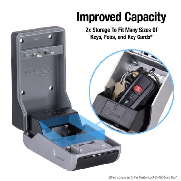 🔐 NEW Master Lock Wall Mount Key Safe – Heavy Duty Storage Holds 10+ Keys 5481D - Picture 4 of 5